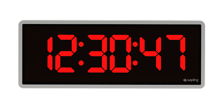 Digital Clock Eastern Time